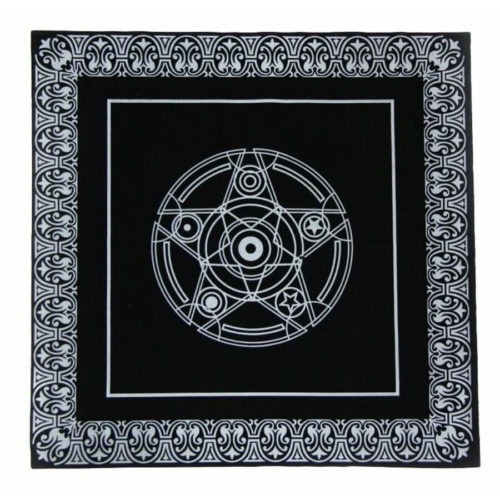 pentagramos boszorkány oltár terítő