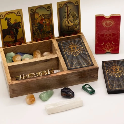 boszorkány doboz, tarot kártya tároló
