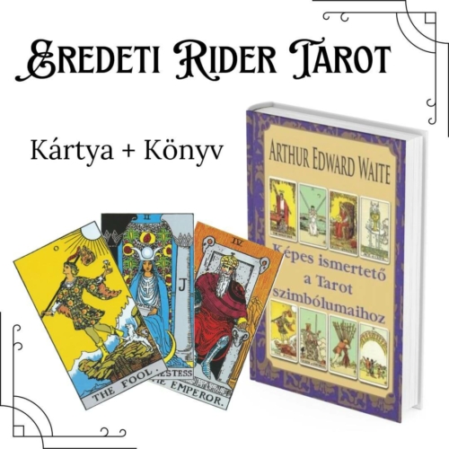 eredeti Rider tarot kártya és könyv