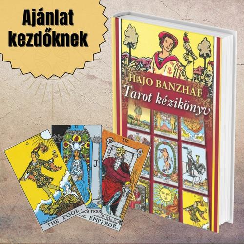 Klasszikus Rider-Waite tarot kártya és könyv