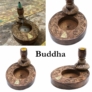Kép 5/12 - Buddha mintával dekorált lefelé áramló füsthöz füstölő állvány.