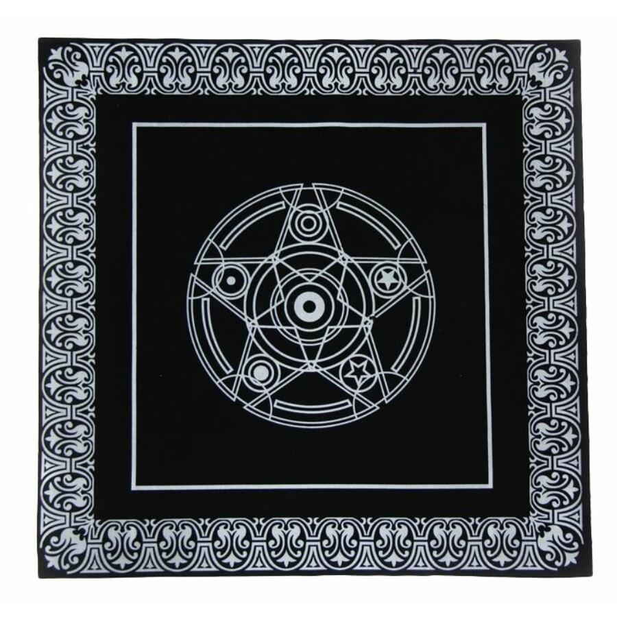 Pentagram rituális terítő, mágikus oltár terítő