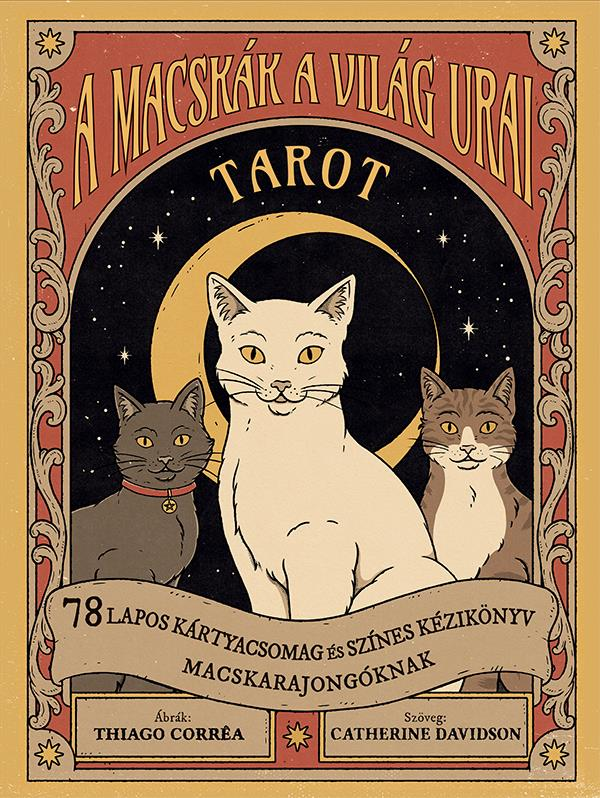 A macskák a világ urai tarot - kézikönyv és tarot kártya dekordobozban